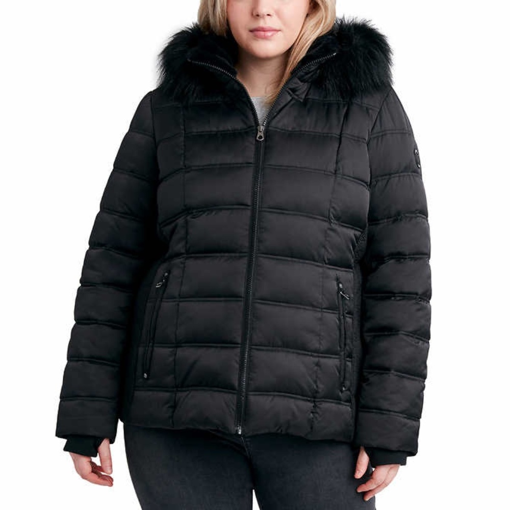 Nautica Women's Puffer Jacket - Black - Picture 5 of 6